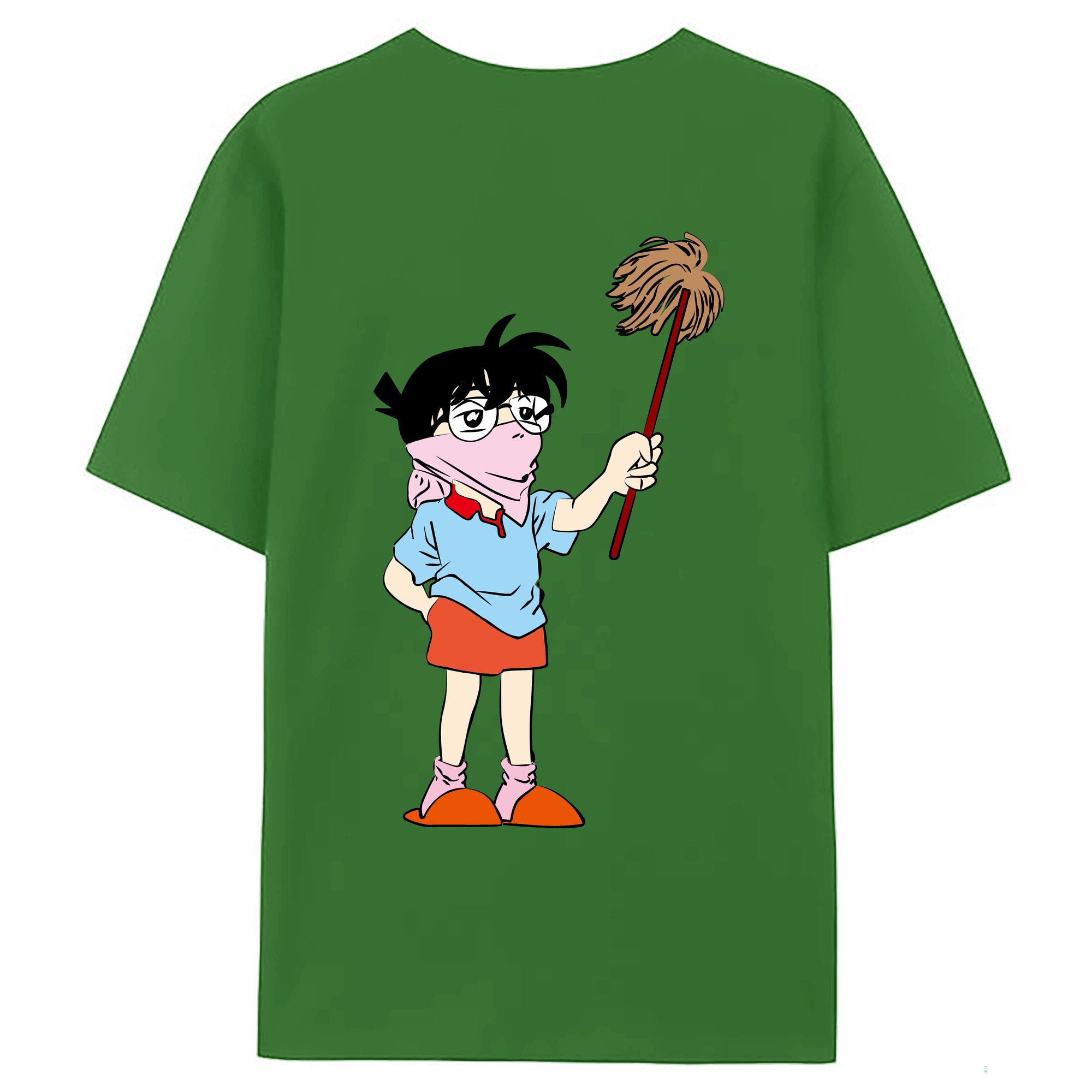 （画像用） 名探偵コナン 江戸川 コナン Detective Conan Conan Edogawa レディース半袖Tシャツ(バックプリント)